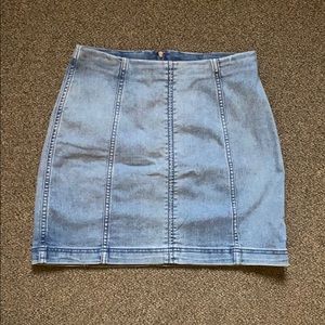 Free people denim skirt